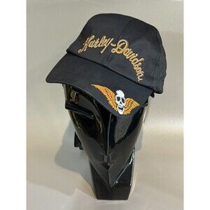 Harley Davidson Womens Hat/Cap Emroidered Script Strapback Black